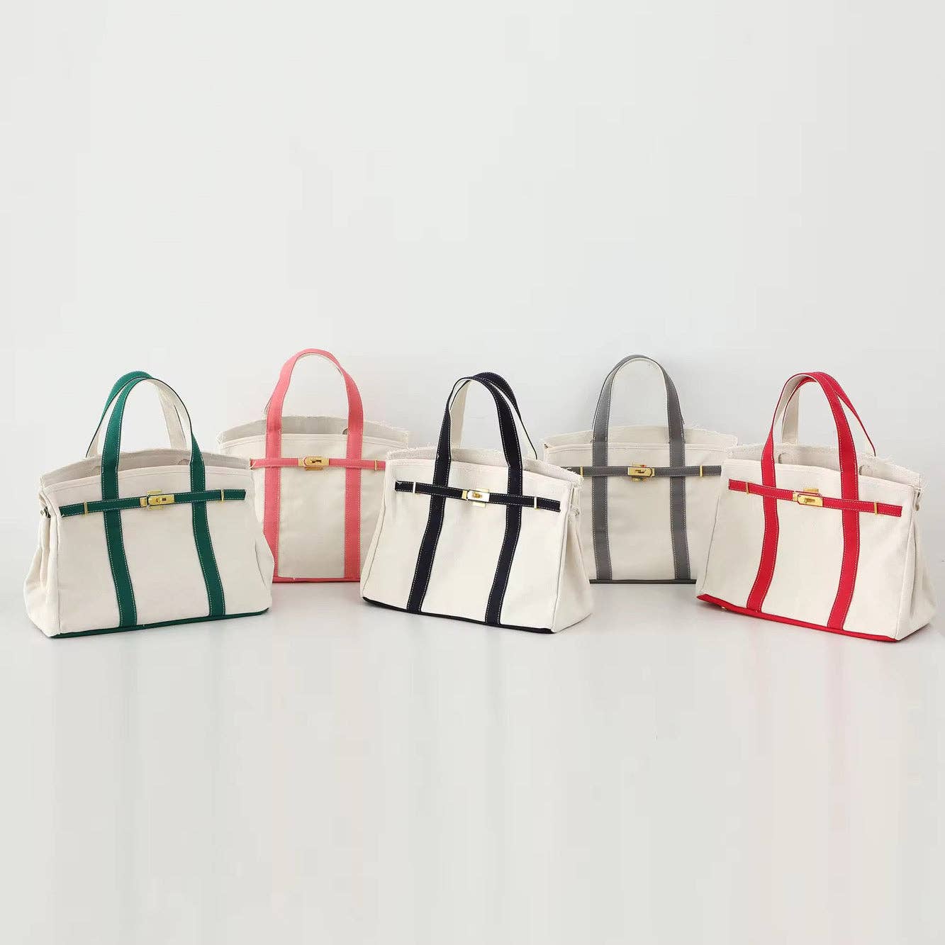 The Weekender Distressed Tote: Red