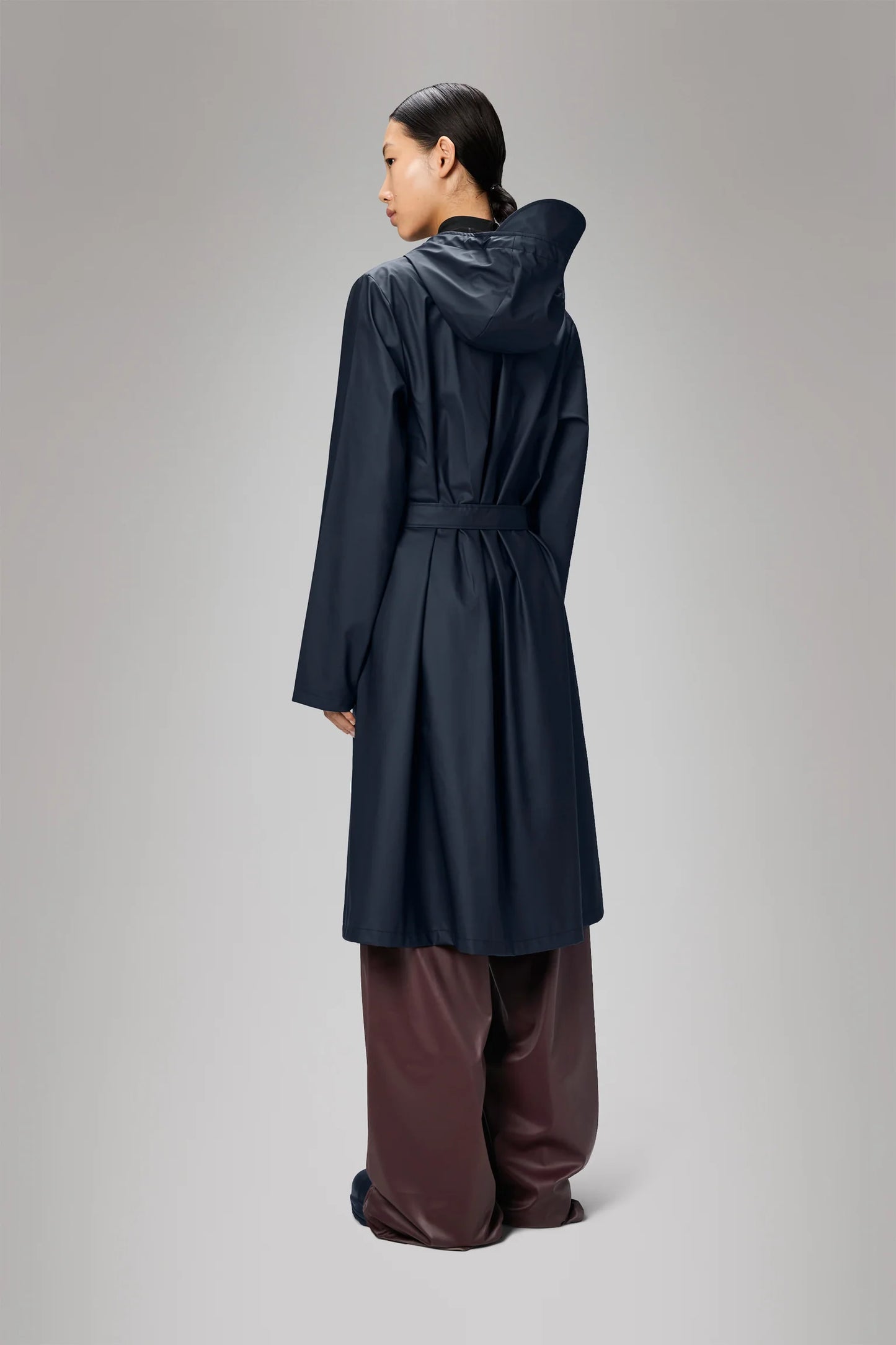 Navy A-Line Longer W Jacket