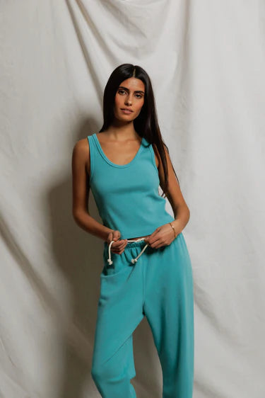 Blondie Tank Teal