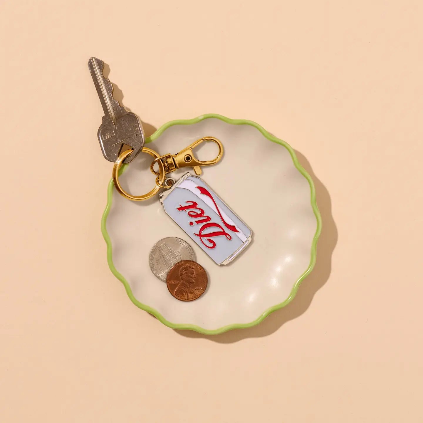 Diet Soda Enamel Keychain & Bag Charm