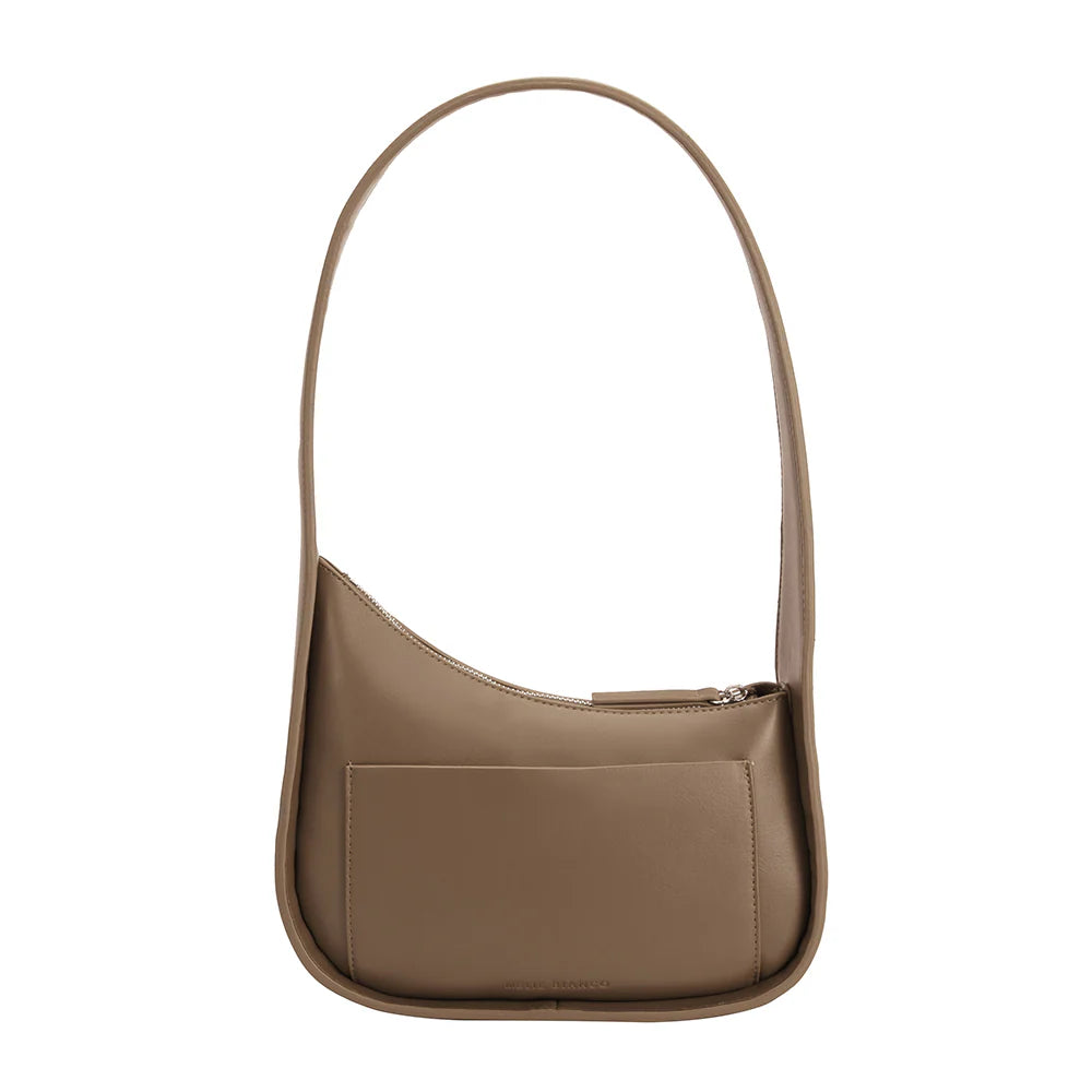 Willow Taupe Recycled Began Shoulder Bag