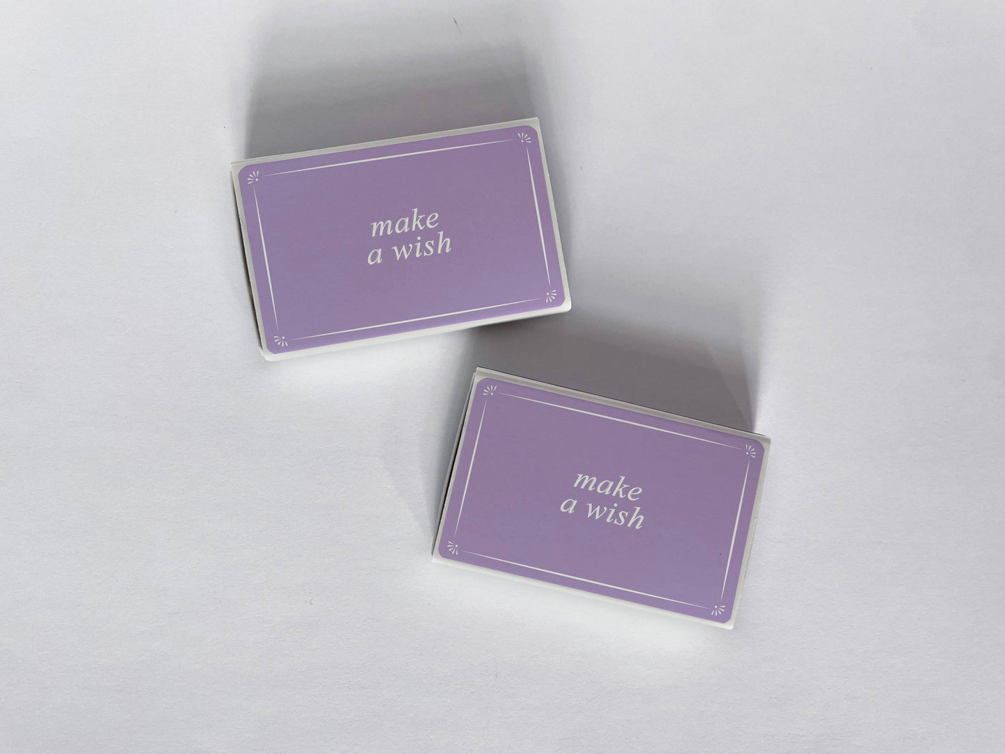 Make A Wish Purple Matchbook