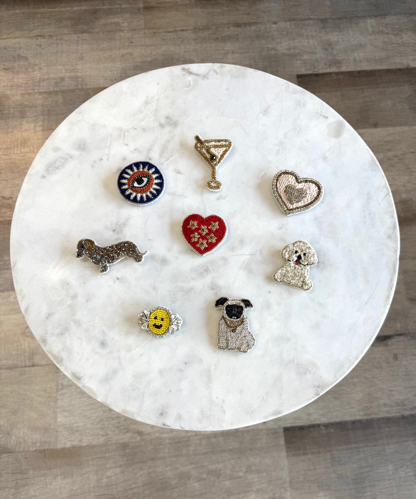 Pink Gold Heart Pin