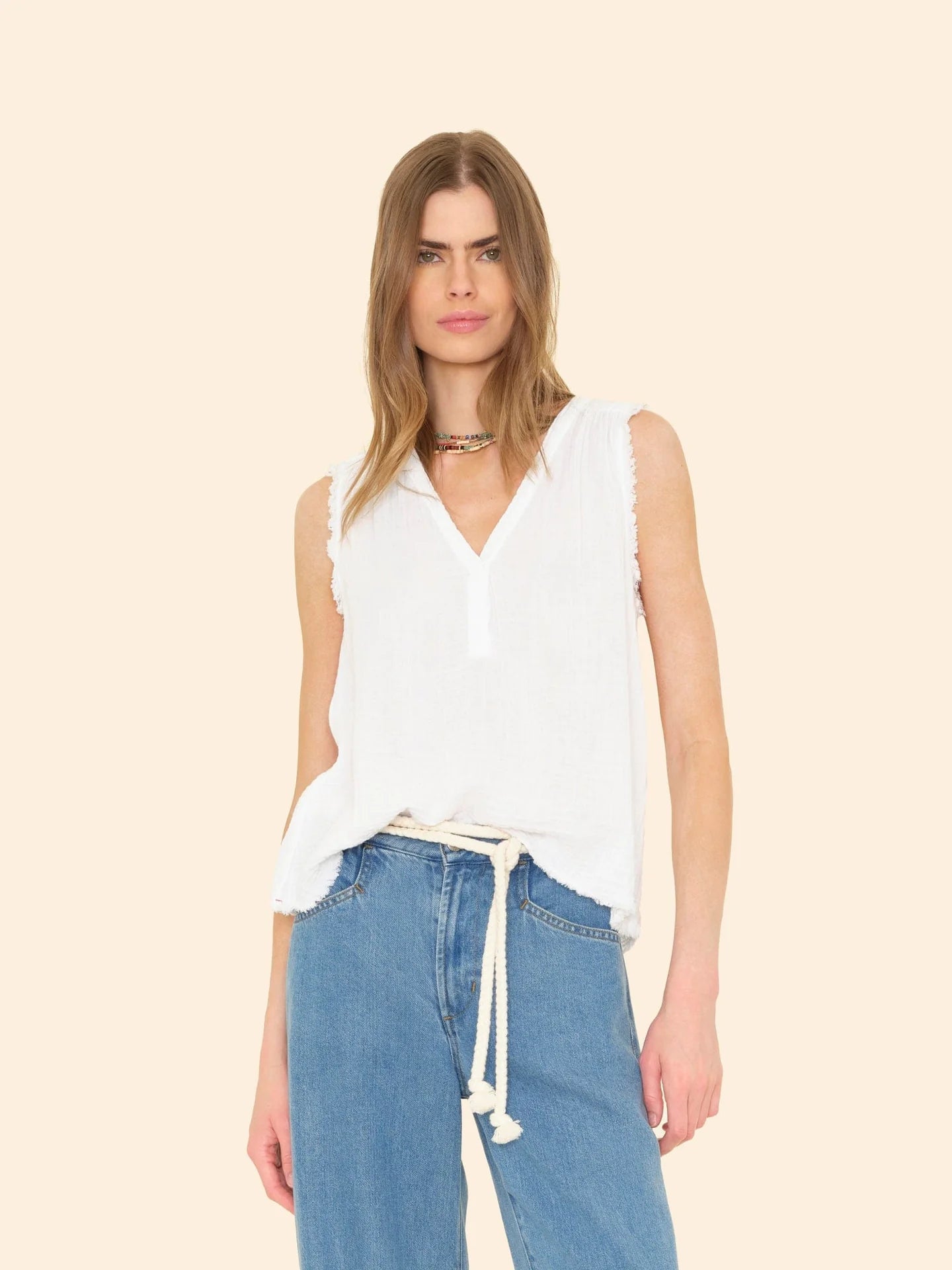 White Evva top