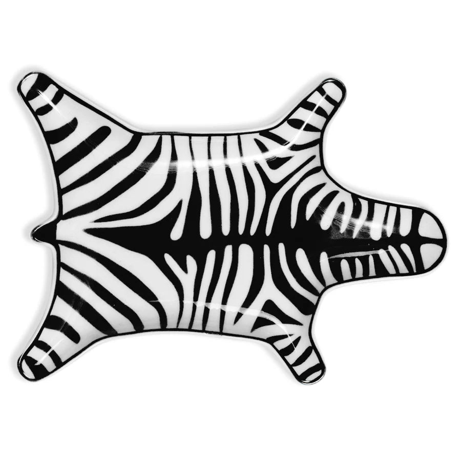 Zebra Black and White Dish