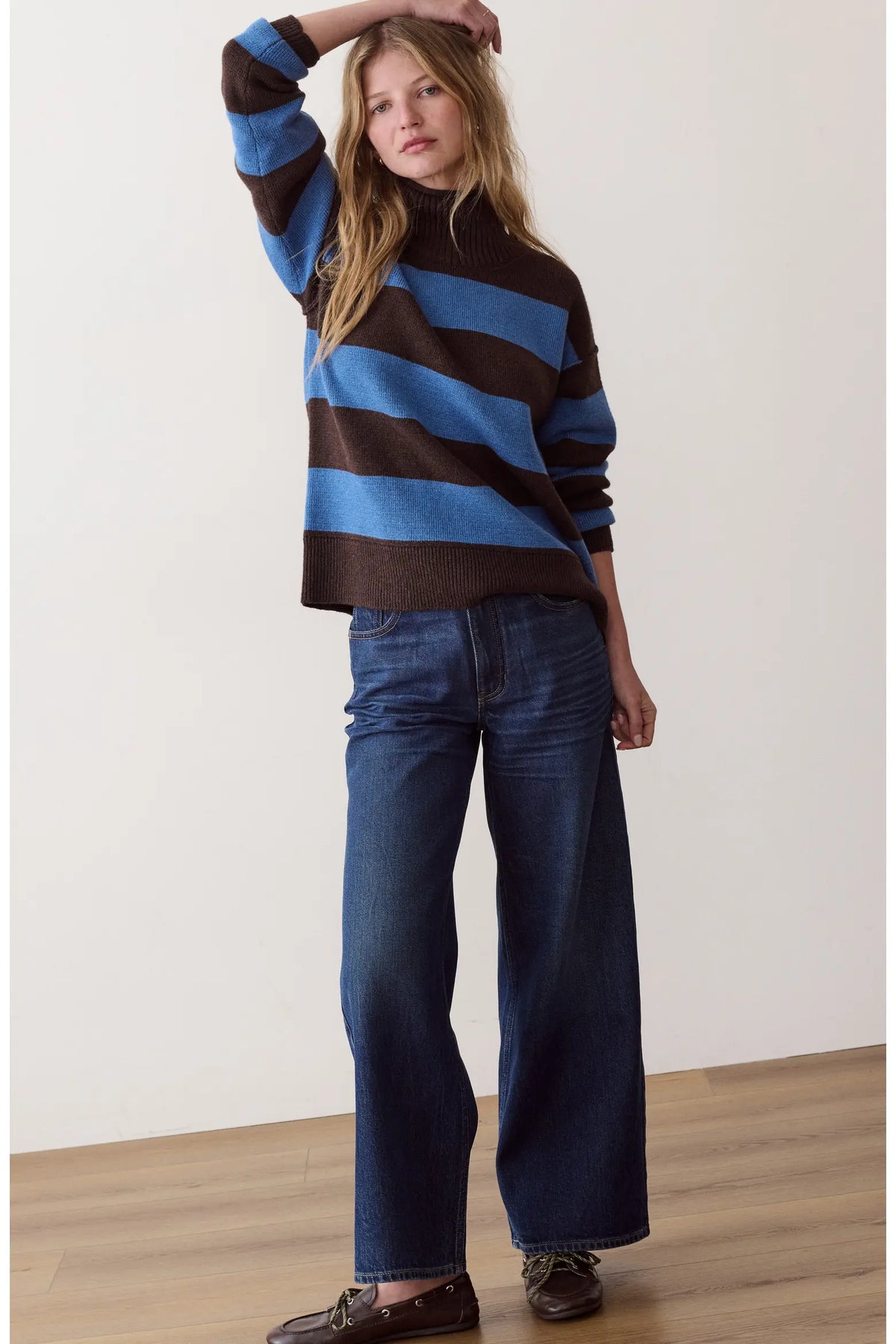 Maggie Rollneck Stripe Sweater