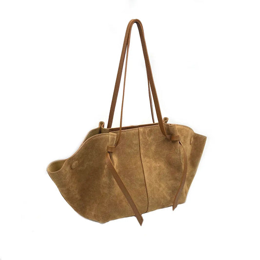 Suede Leather Shopper
