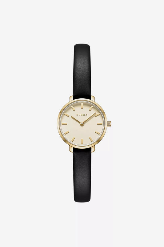 BREDA Beverly Black Leather Watch