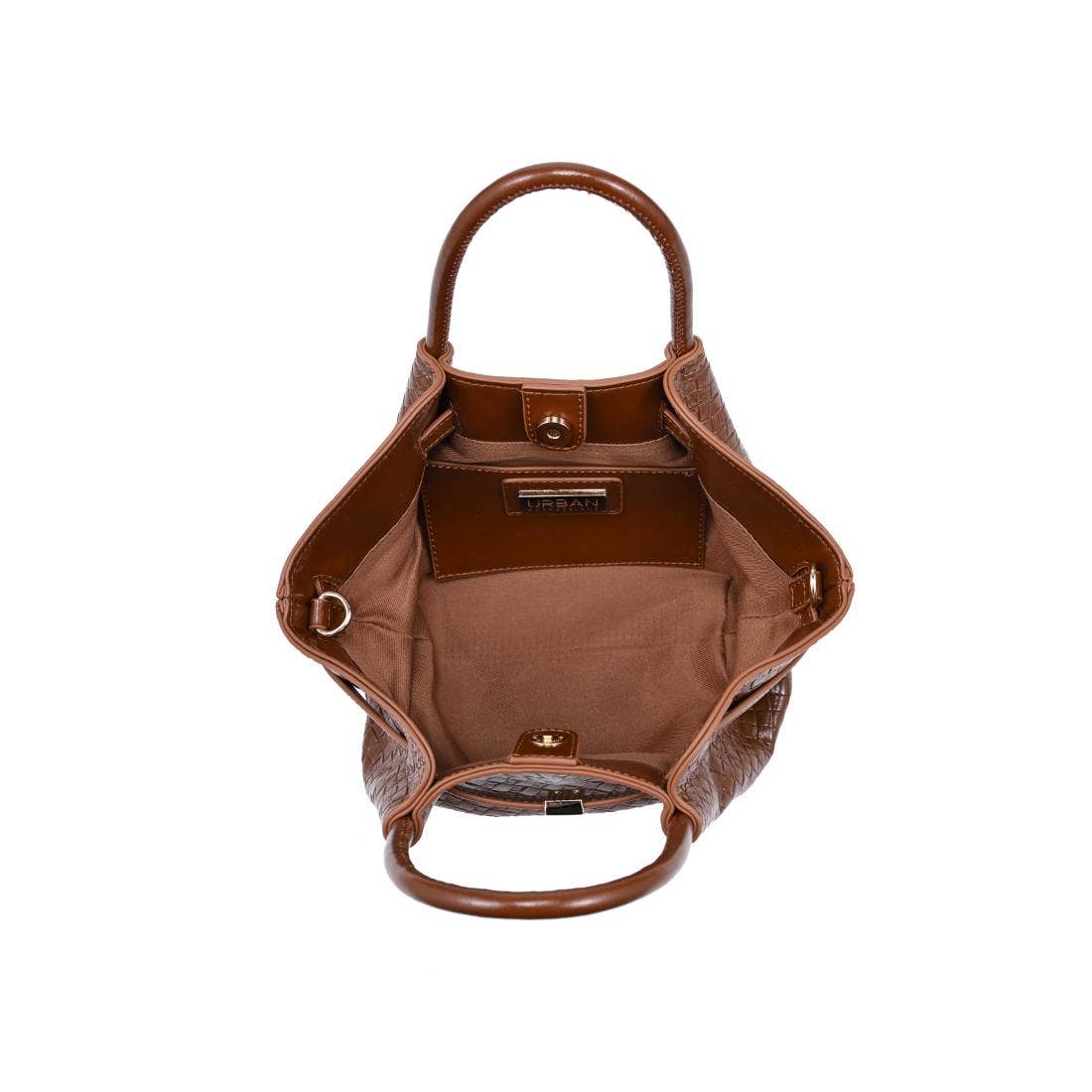 Selena - Embossed Woven Crossbody: Burgundy