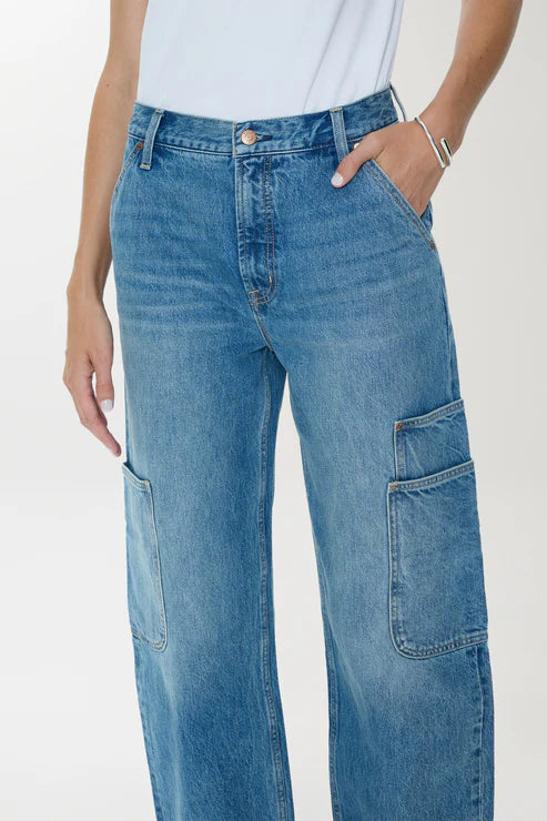 Sonny High Rise Barrel Jean - Coastal Fade