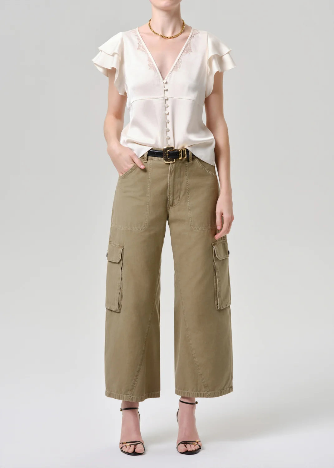 Thassos Twisted Seam Utility Pant