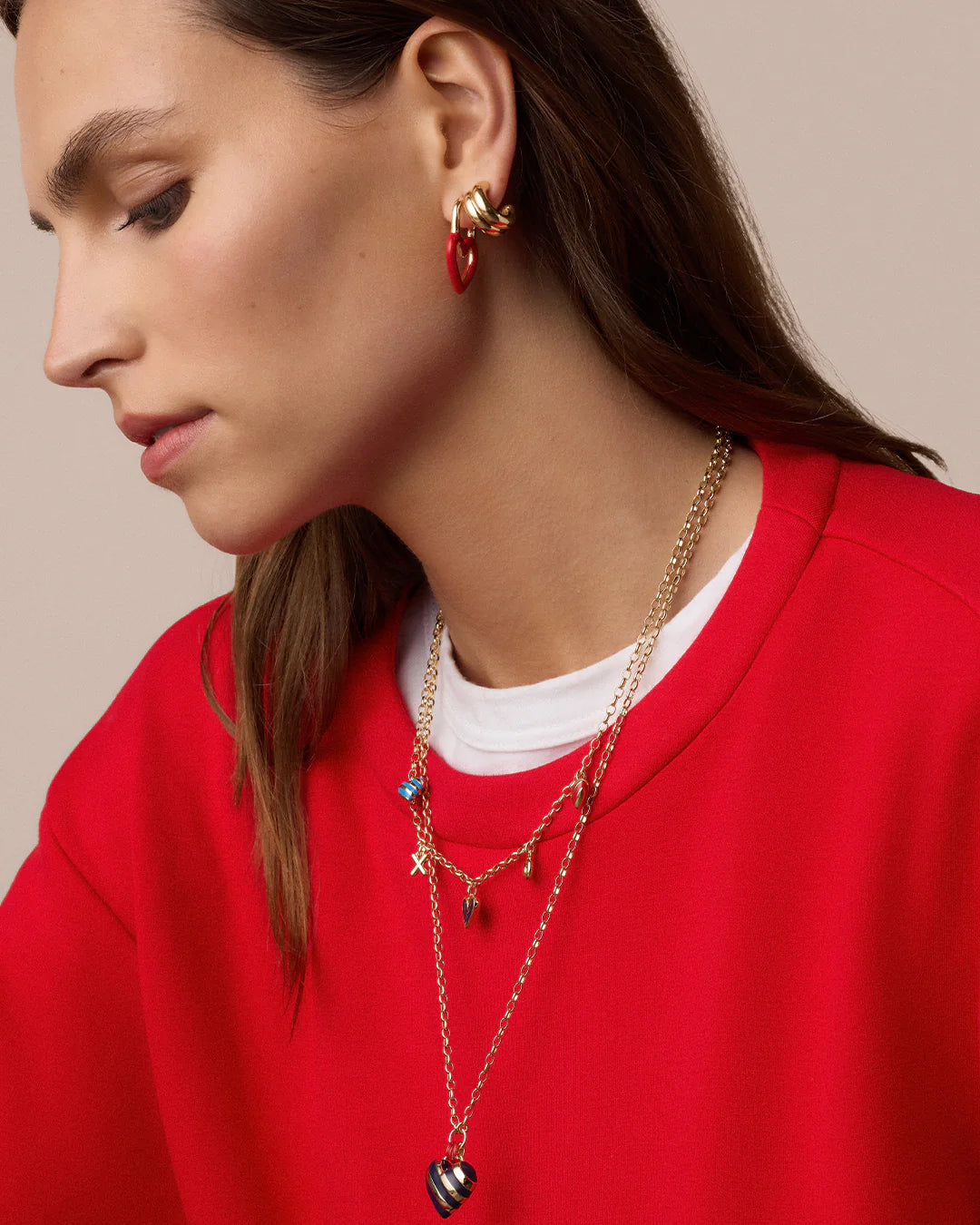 Campbell Enamel Heart Pendent