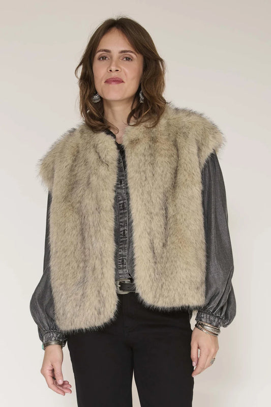 Goudy Faux Fur Vest