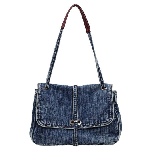 Denim Shoulder Tote
