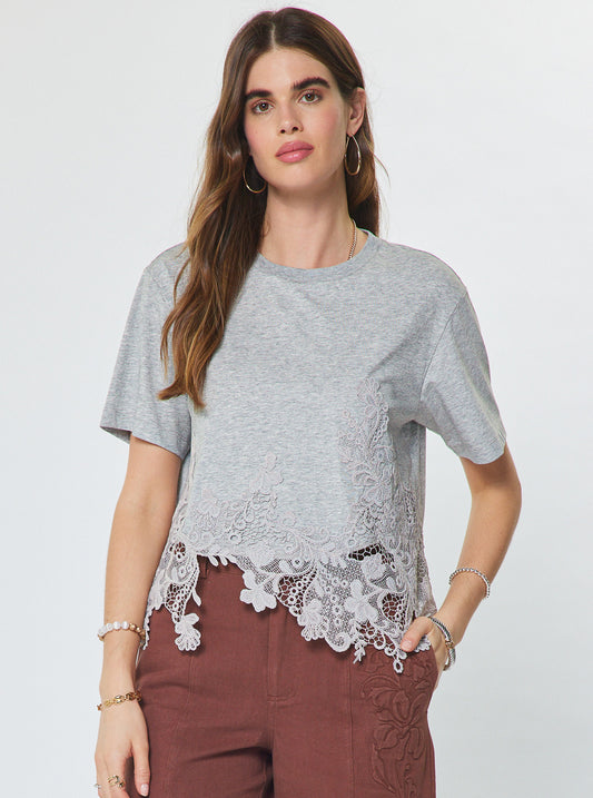Lace Hem Top