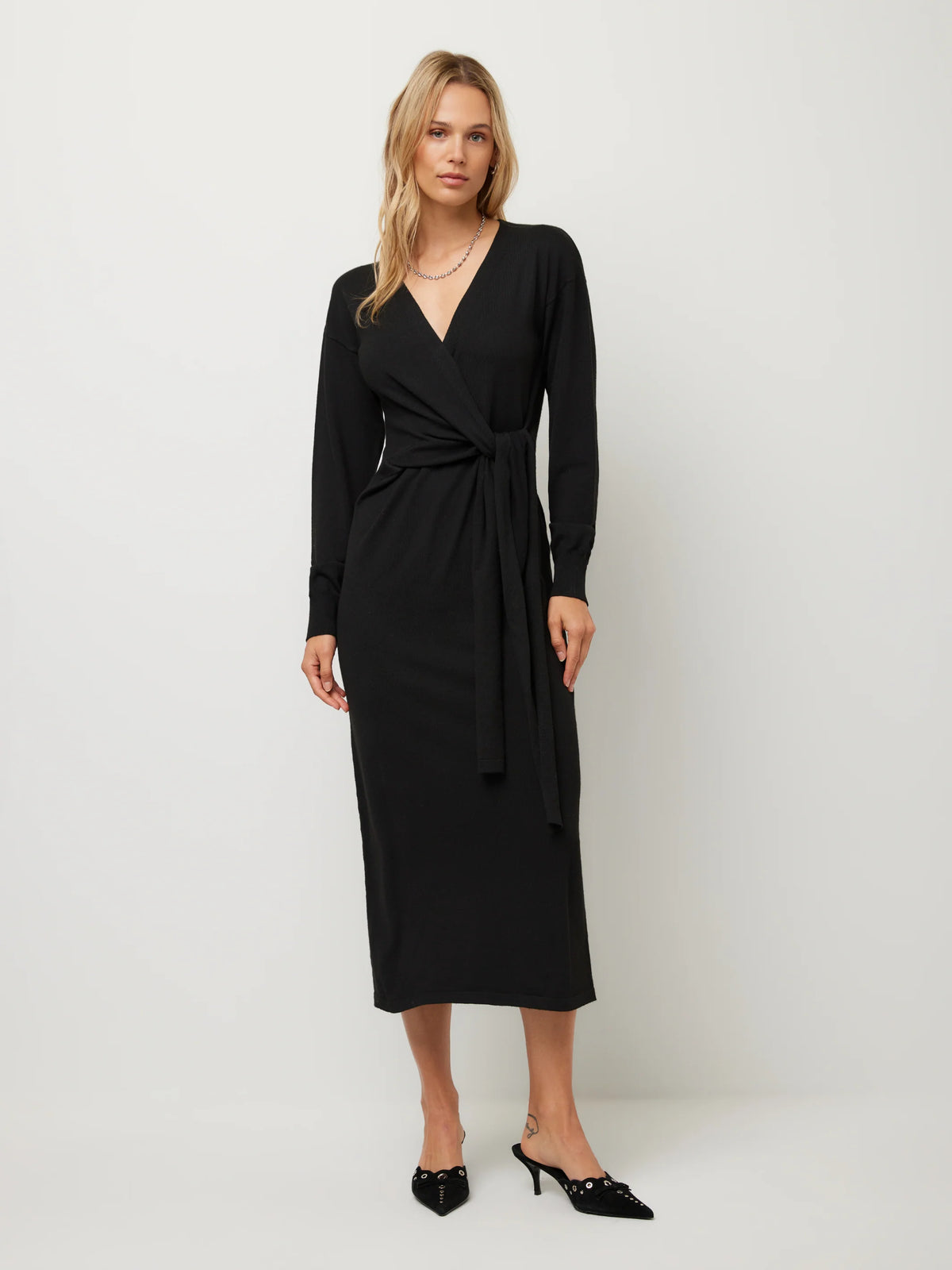 Raya Wrap Sweater Dress