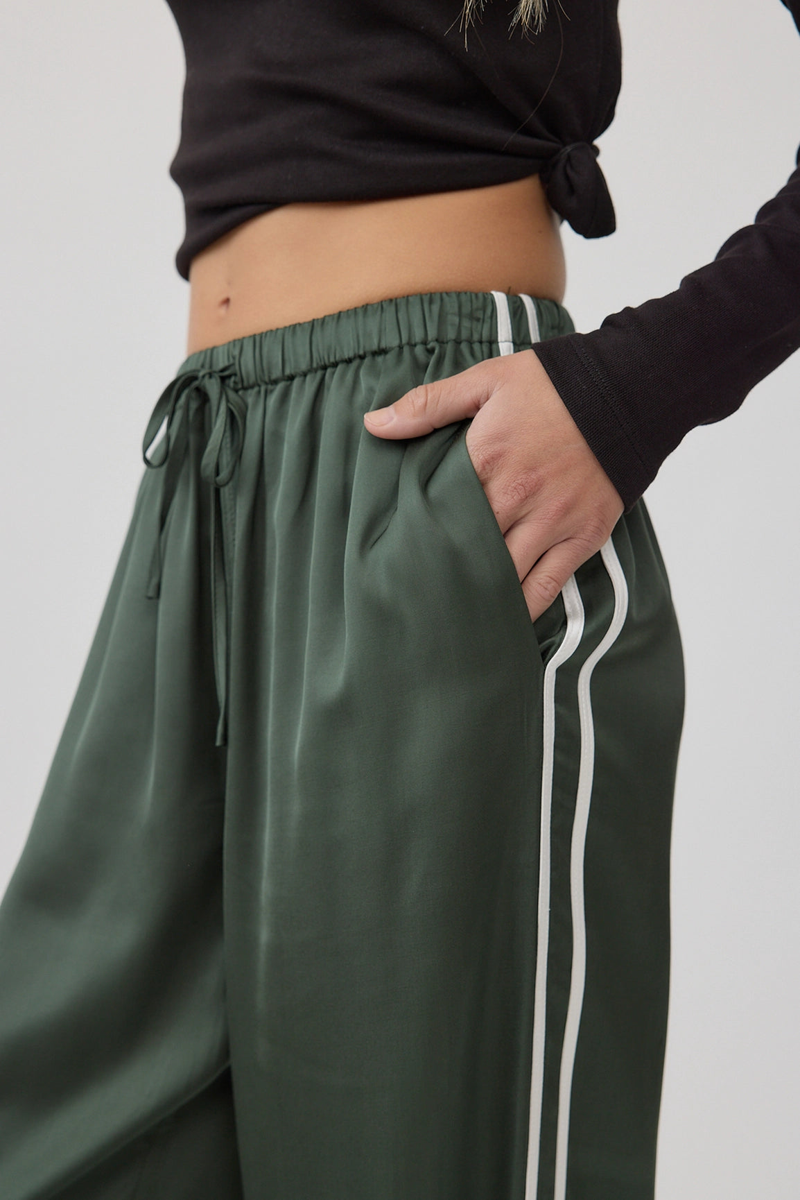 Varsity Satin Pant