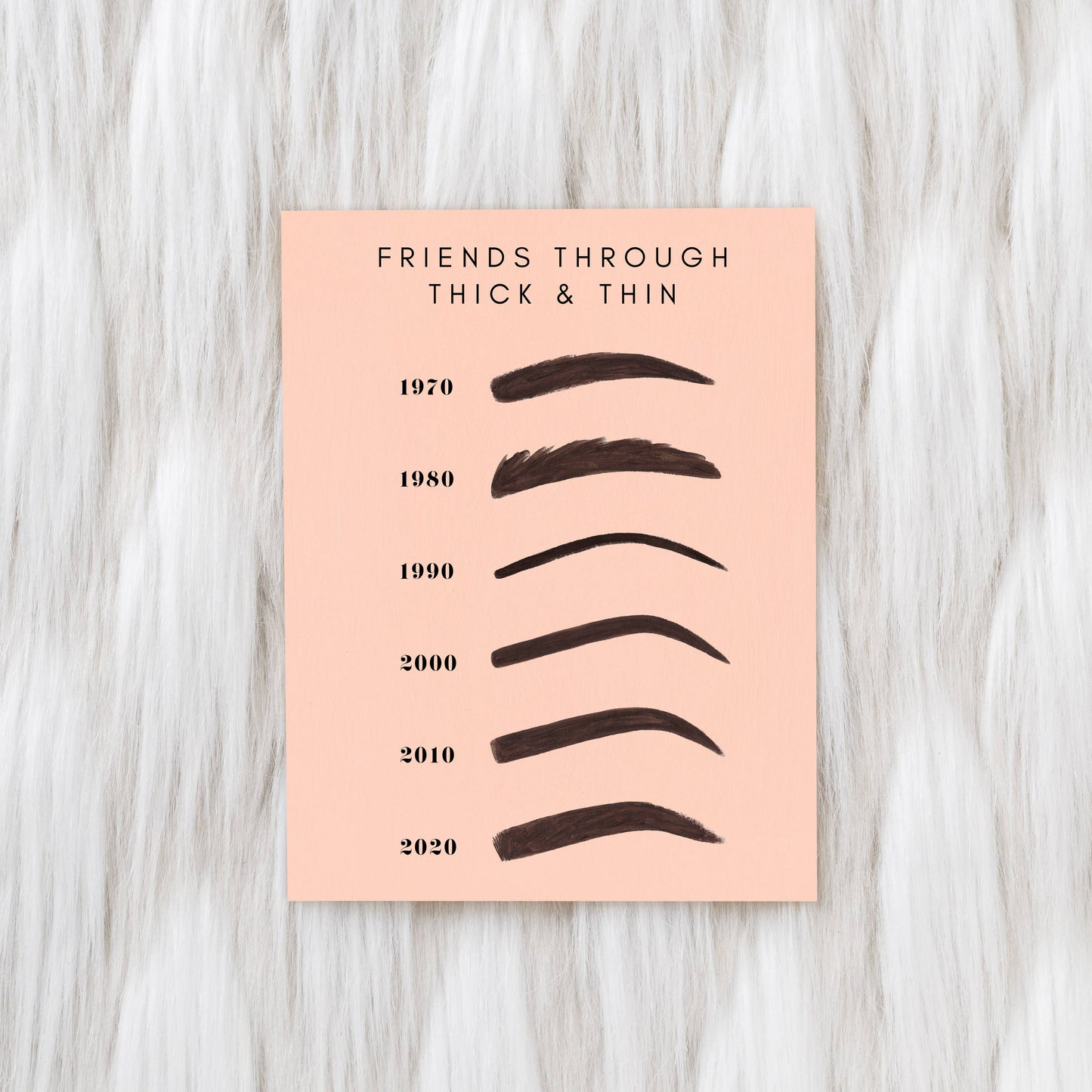 Thick & Thin Greeting Card