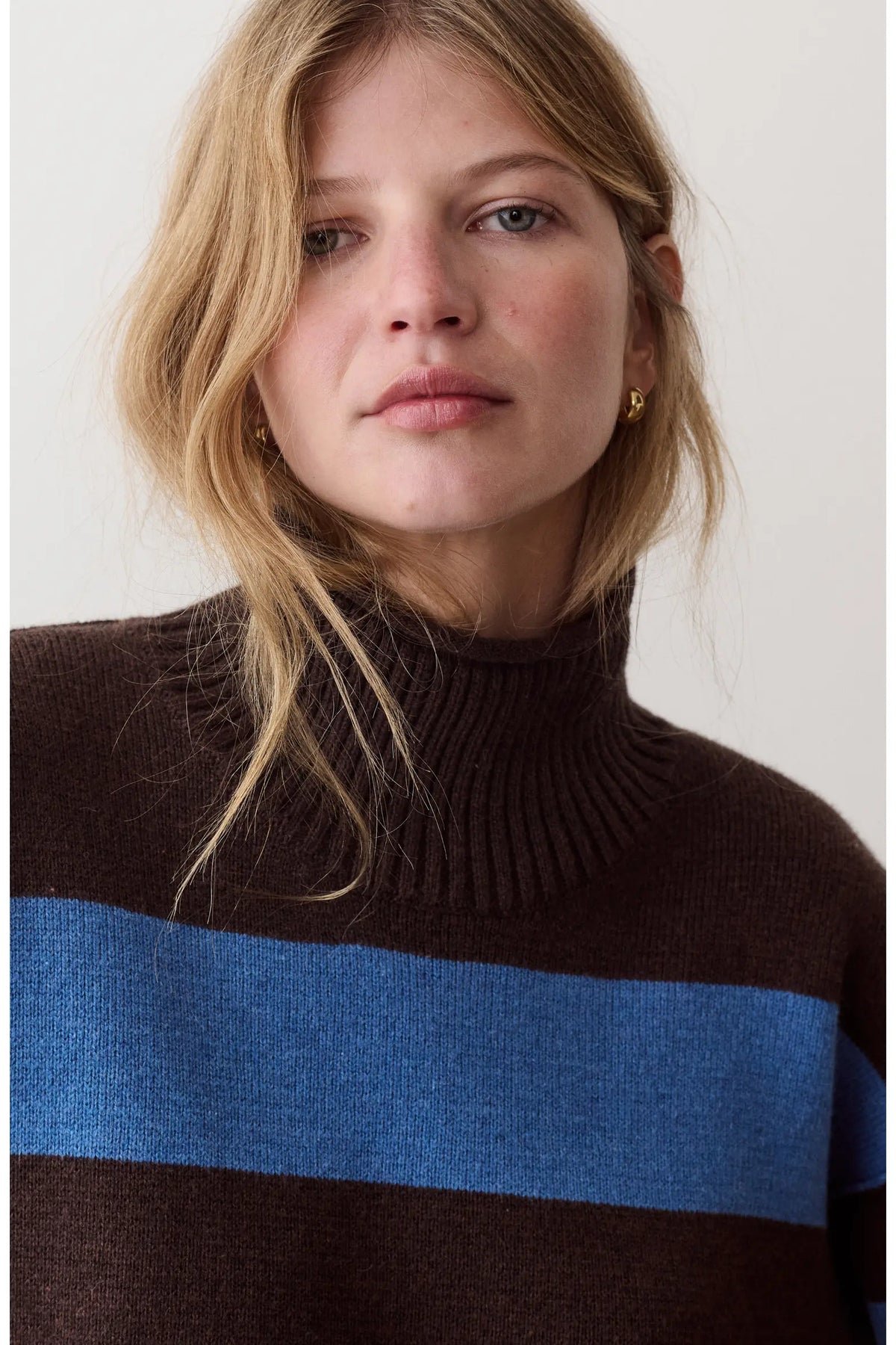 Maggie Rollneck Stripe Sweater
