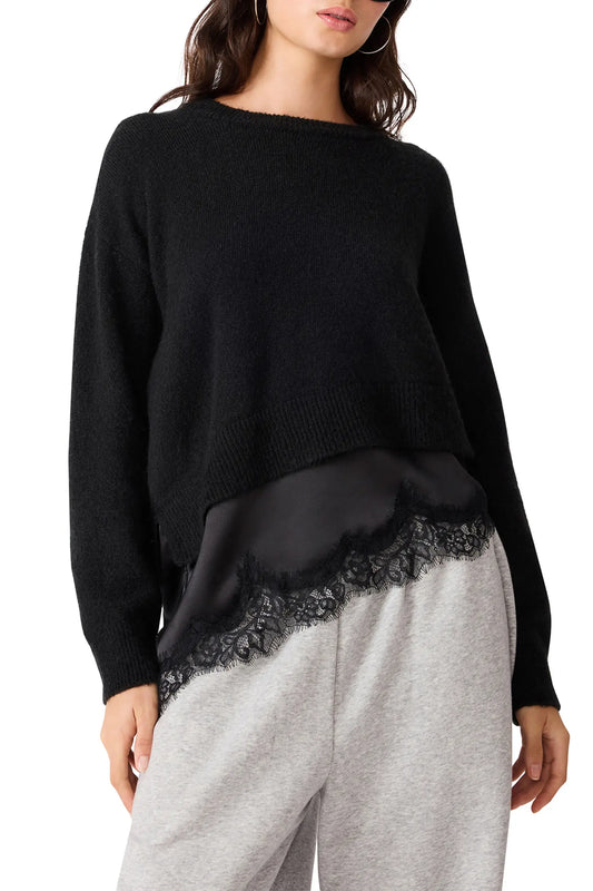 Aries Lace Hem Sweater
