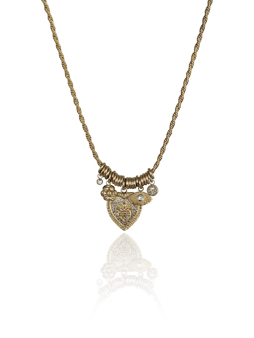 Multi Charm Heart Necklace