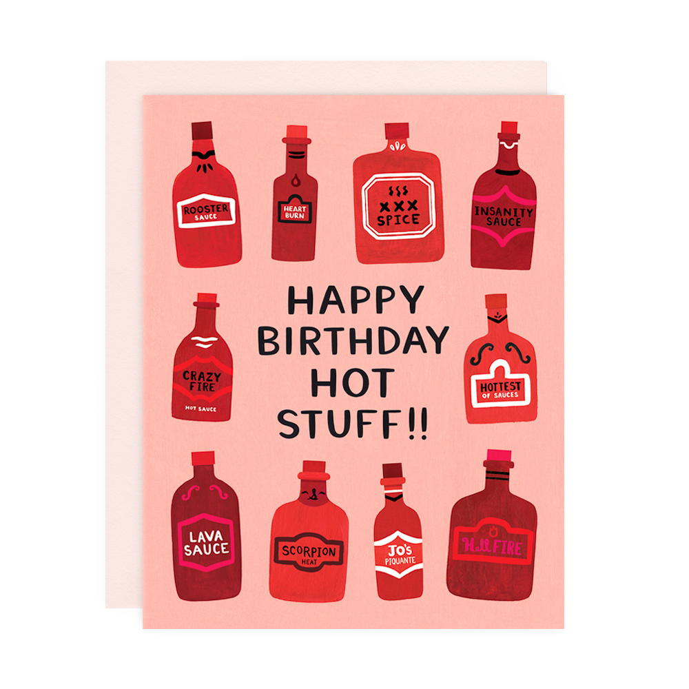 Hot Stuff Birthday Greeting Card