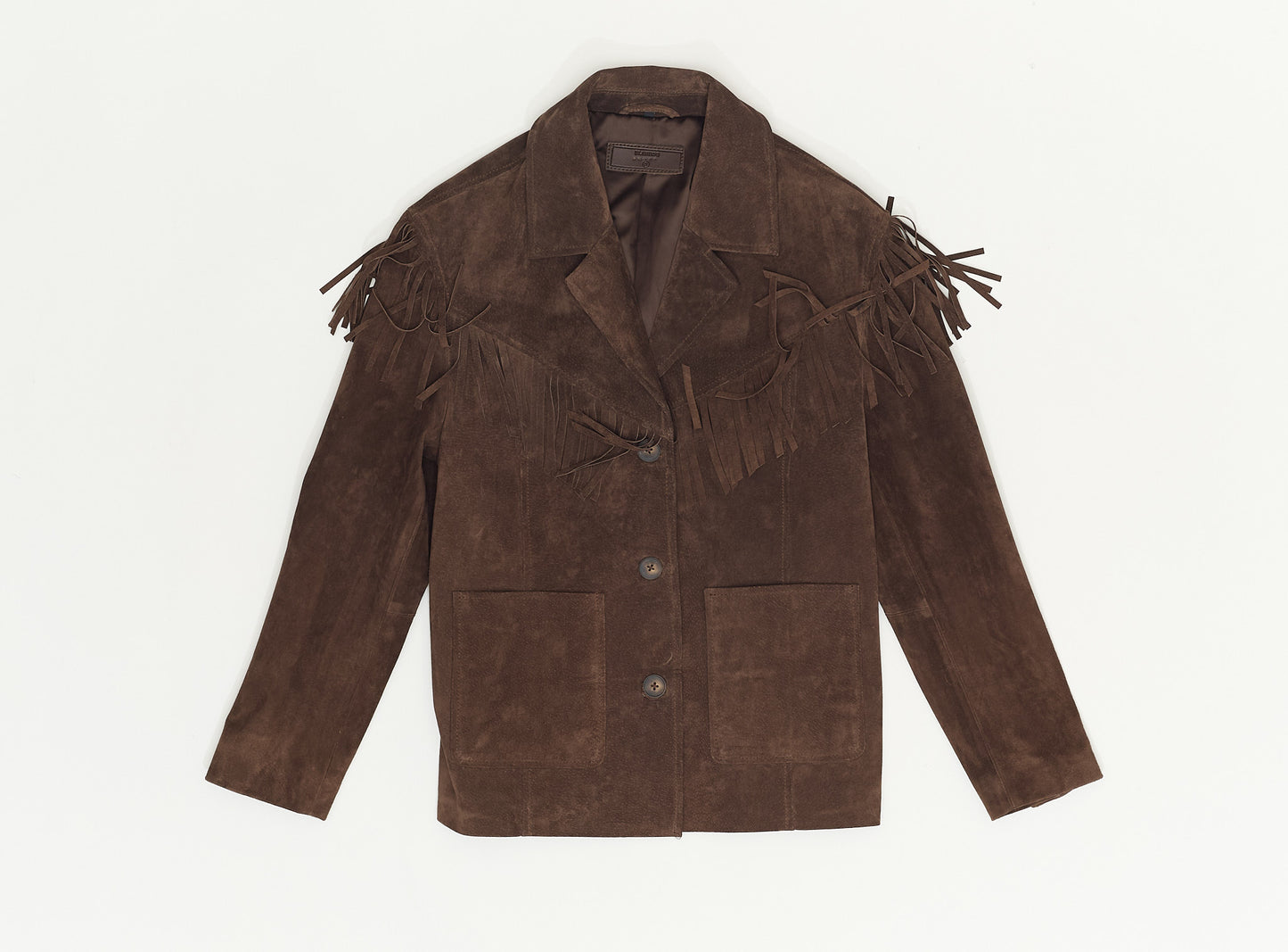 BLANK NYC Suede Fringe Jacket
