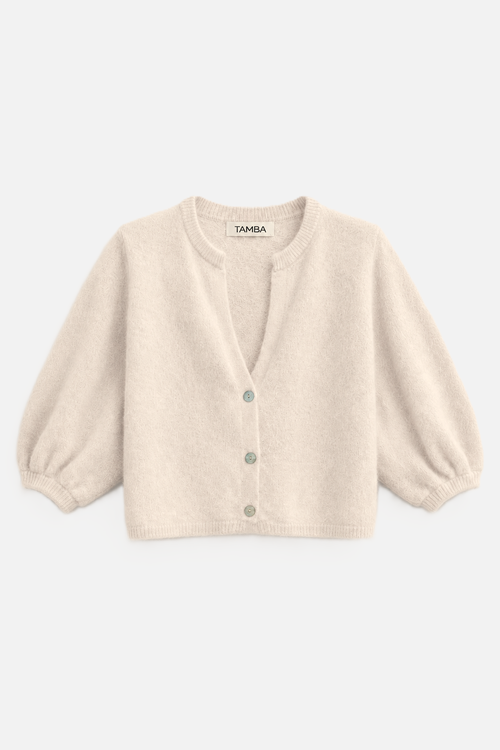 Angora knitted cardigan with V-neck: Einheitsgröße / Marineblau