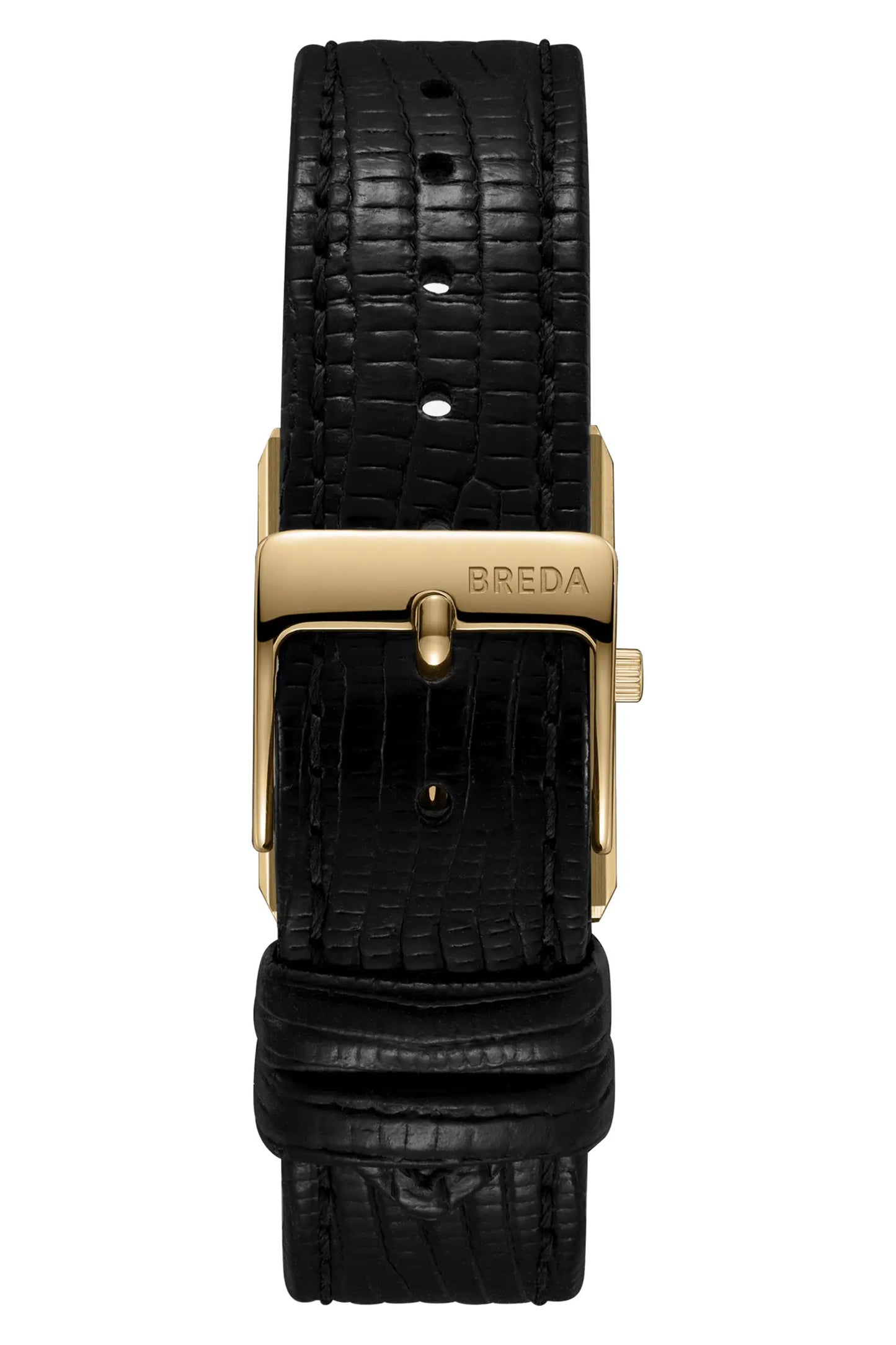 Small Virgil Leather Strap Tank Watch, 20mm x 26mm
