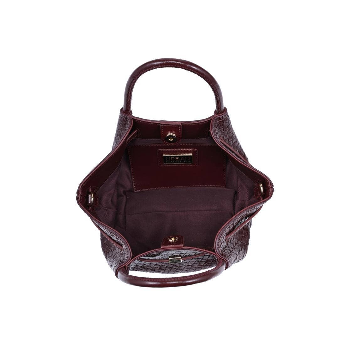 Selena - Embossed Woven Crossbody: Black