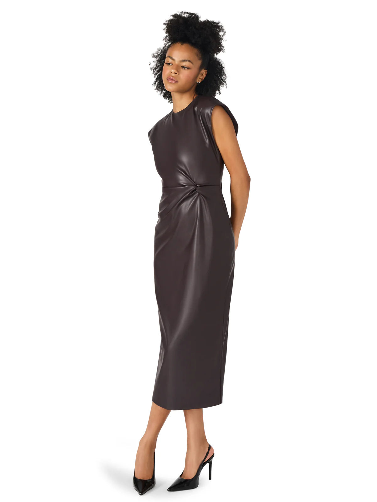 Chiara Dress Fossil Brown