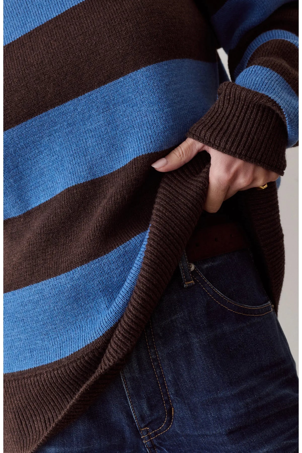 Maggie Rollneck Stripe Sweater
