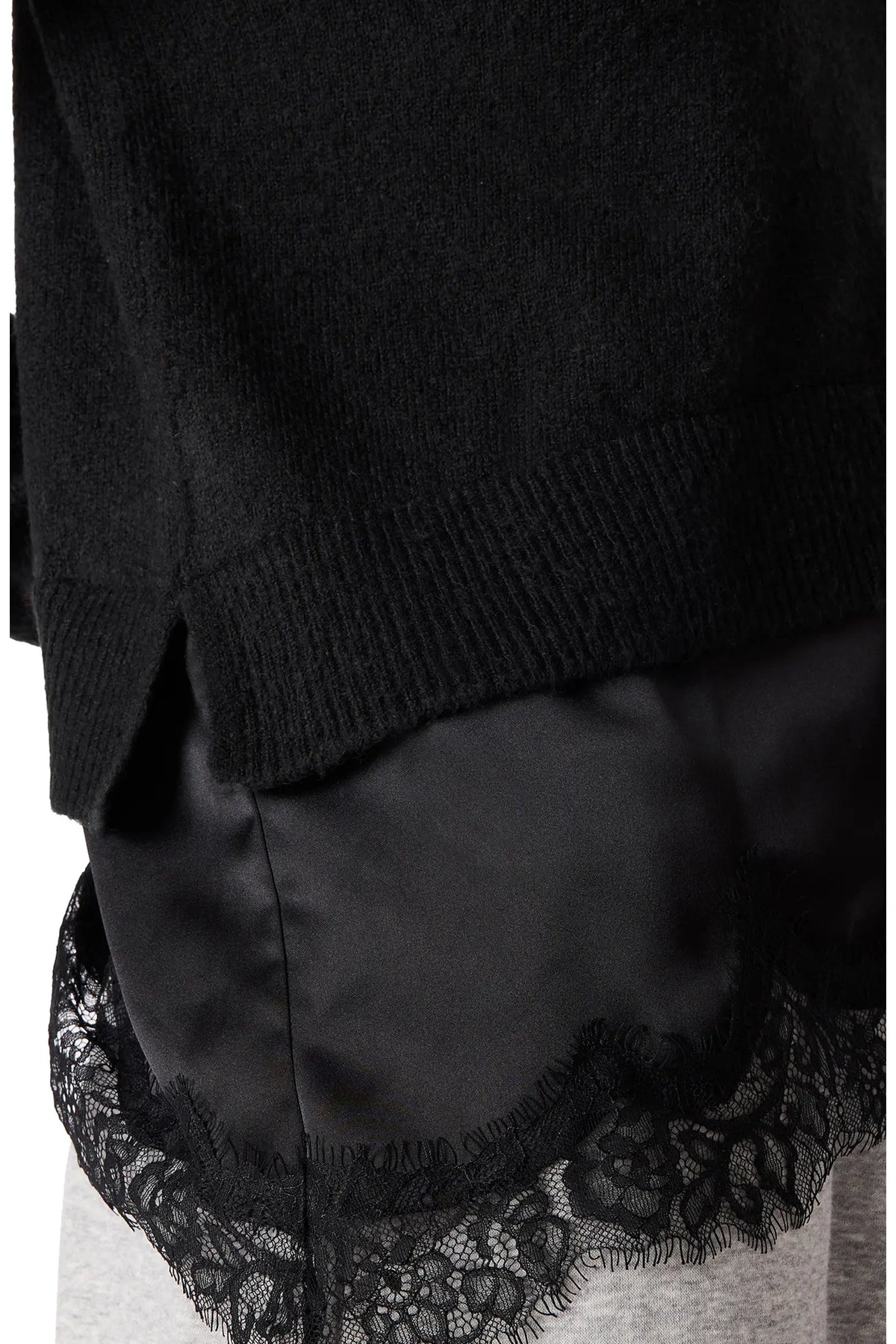 Aries Lace Hem Sweater