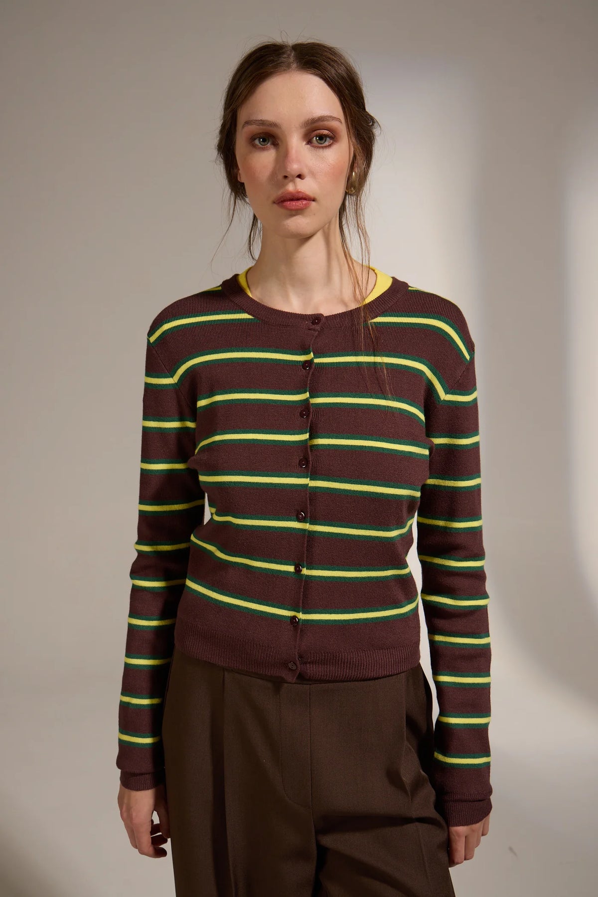 Rainbow Striped Cardigan