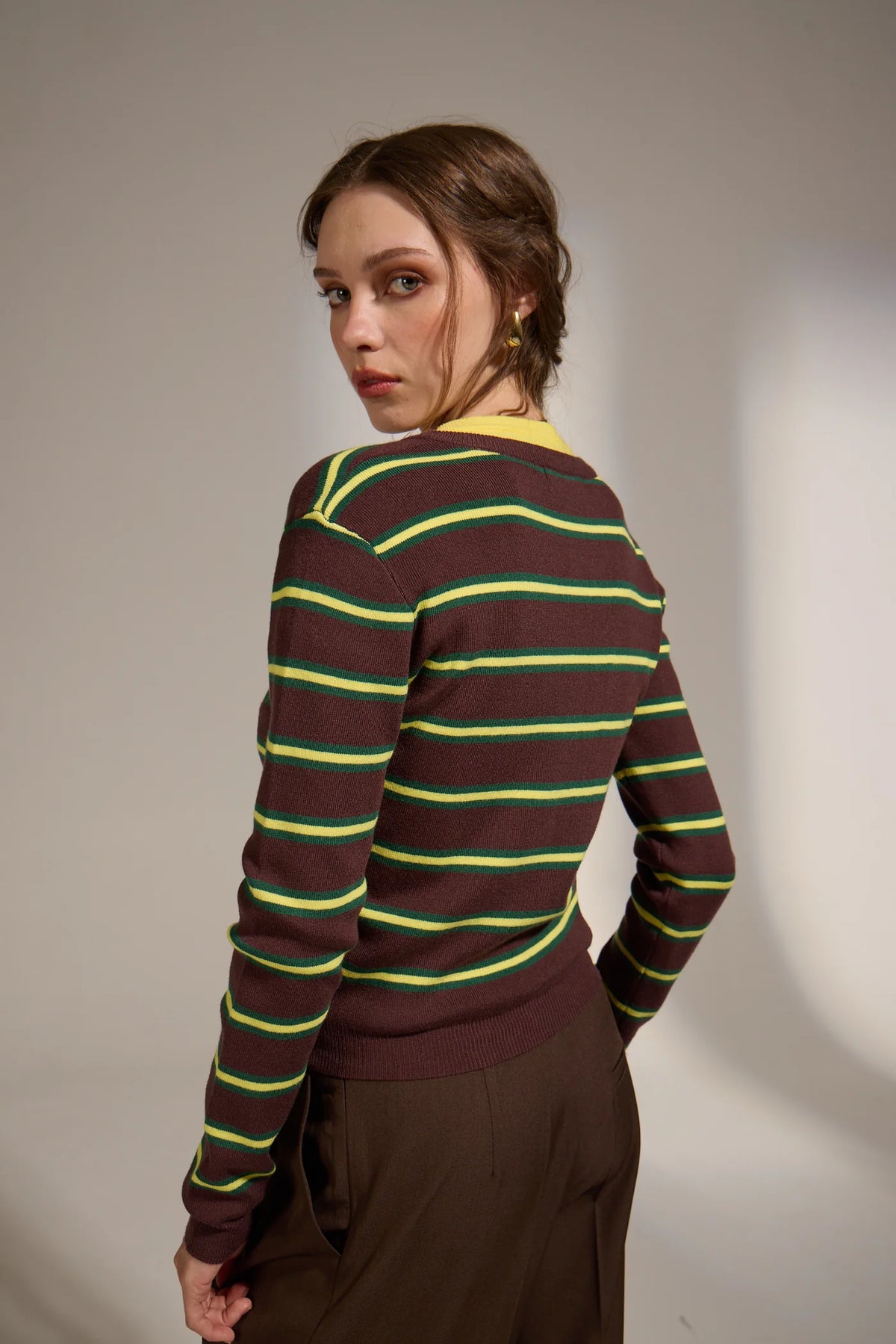 Rainbow Striped Cardigan