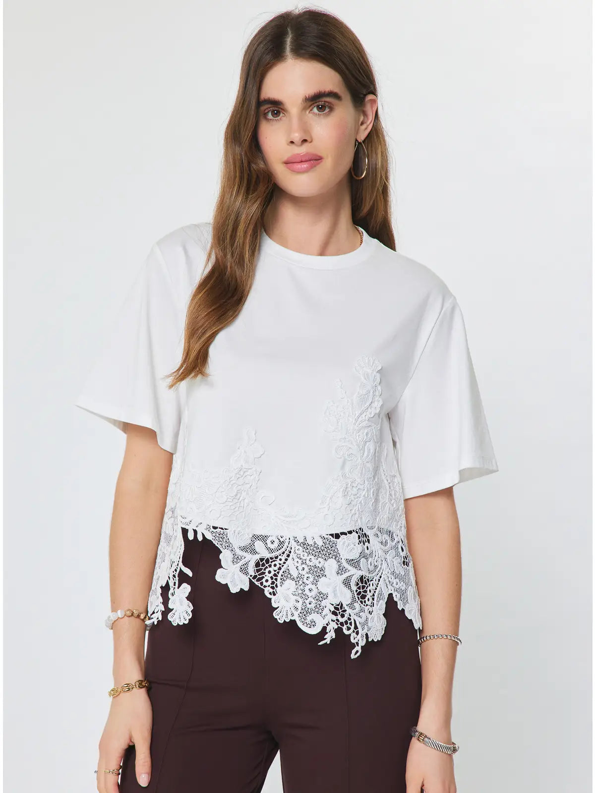 Lace Hem Top
