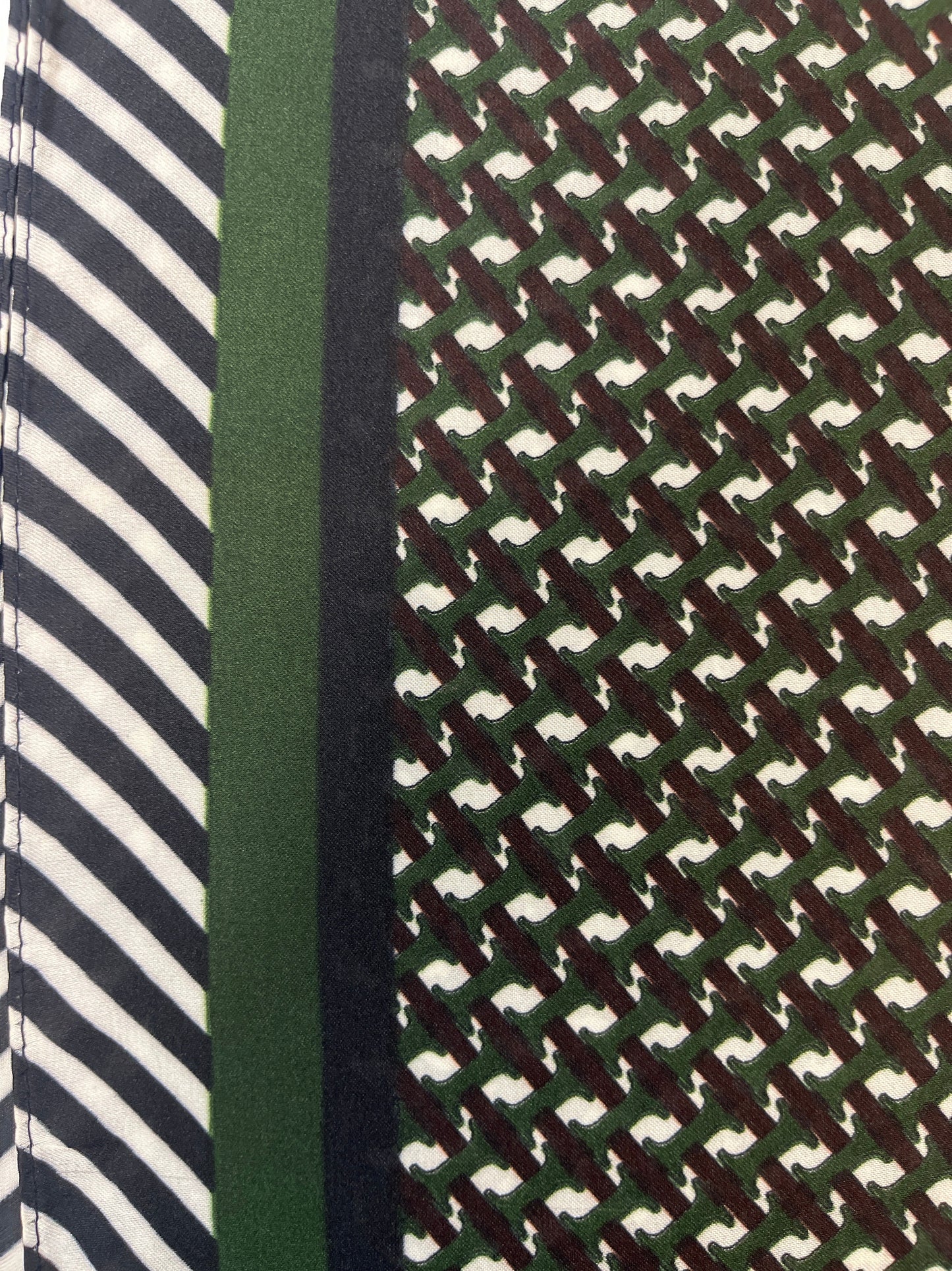 The Meridian Scarf- Navy & Green