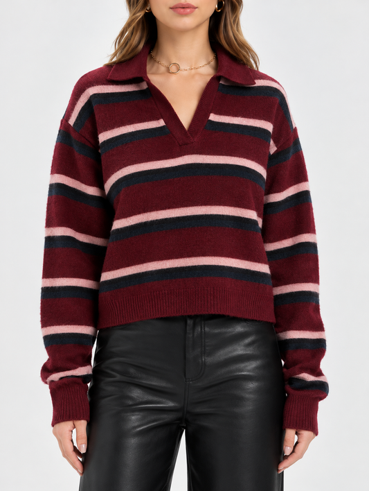 Lyric Collared Pullover Sweater