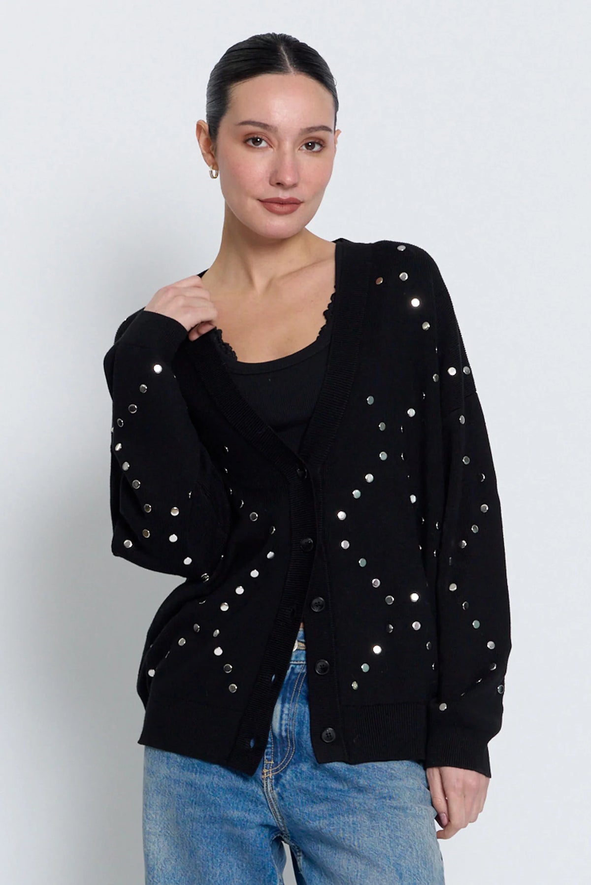 Felix Long Studded Cardigan
