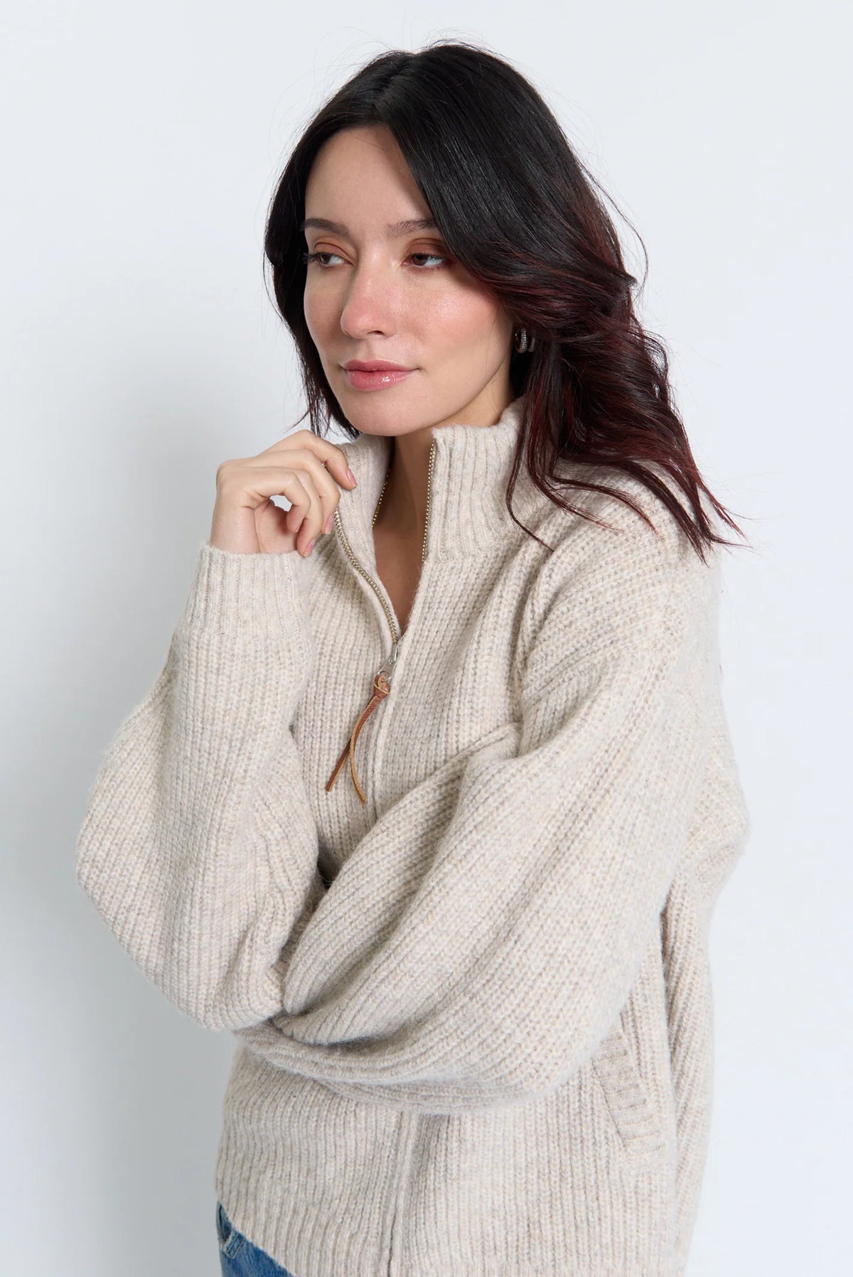 Vesper Oversized Chunky Double Full Zip