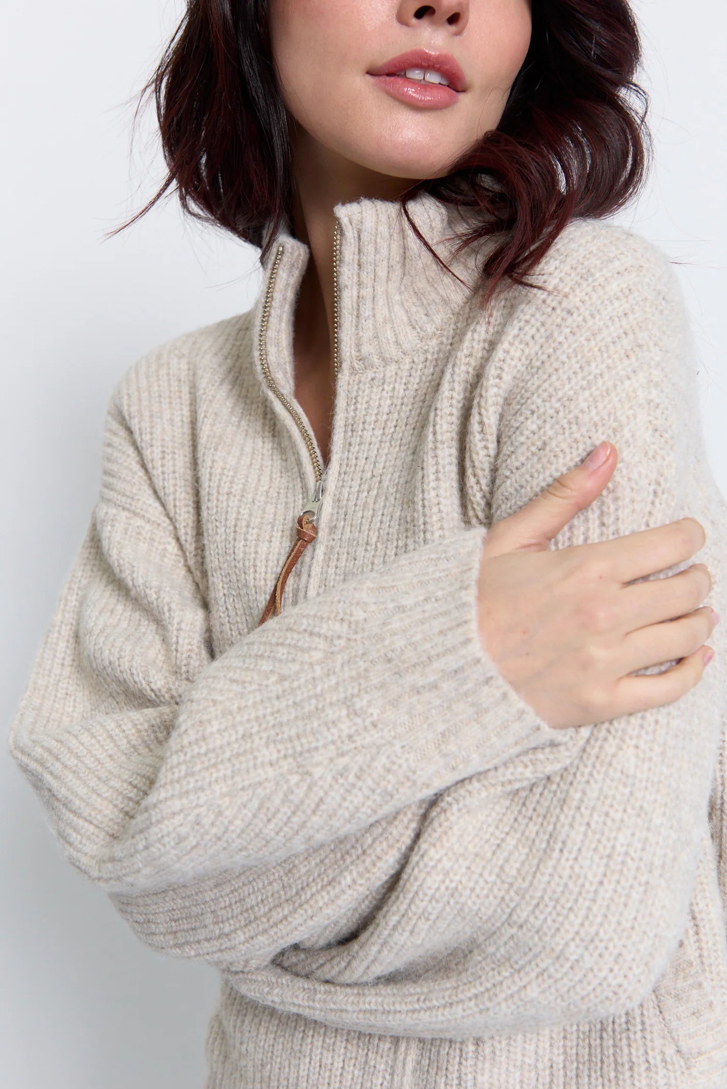Vesper Oversized Chunky Double Full Zip