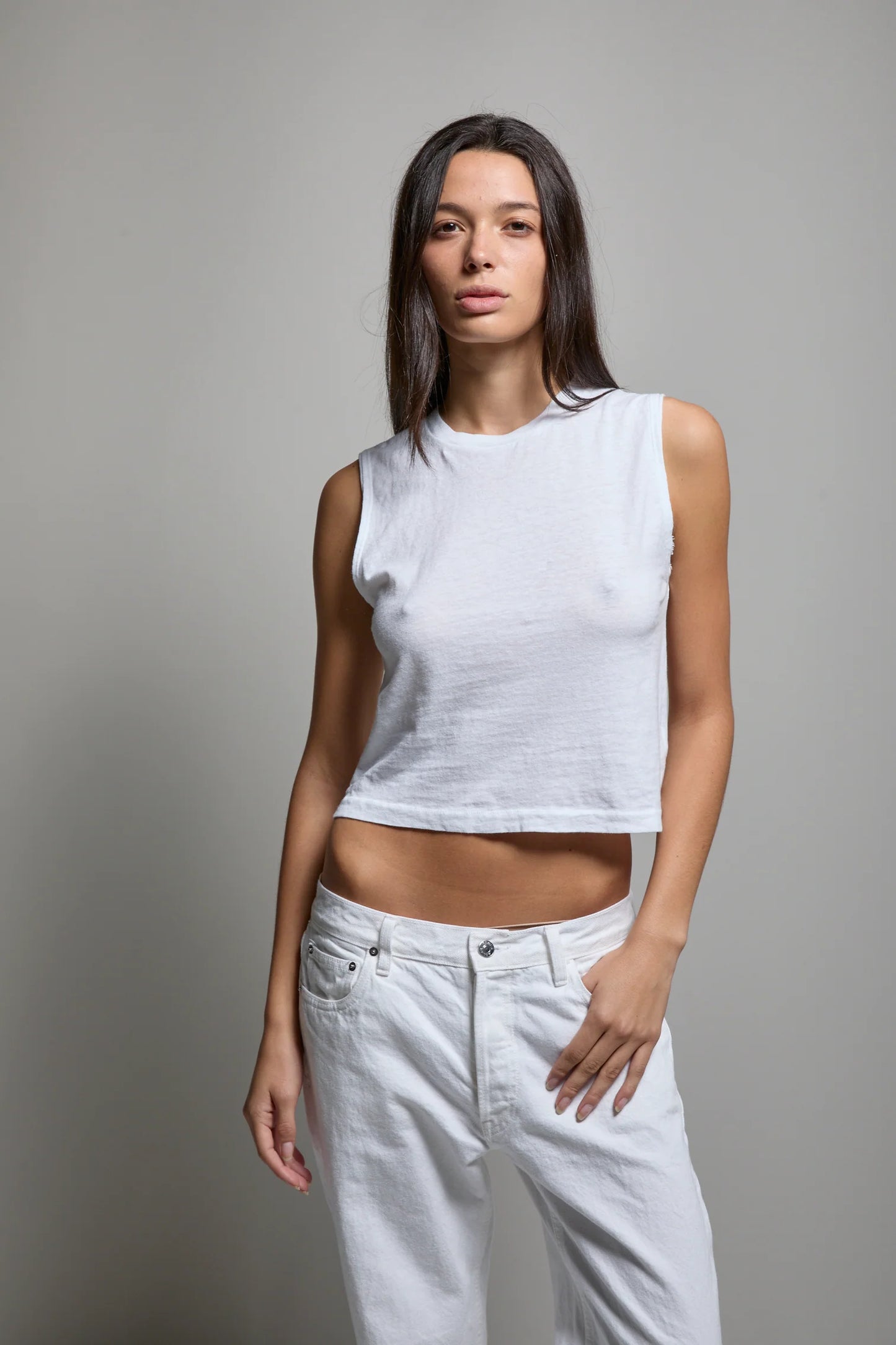 Maya Muscle Tank White