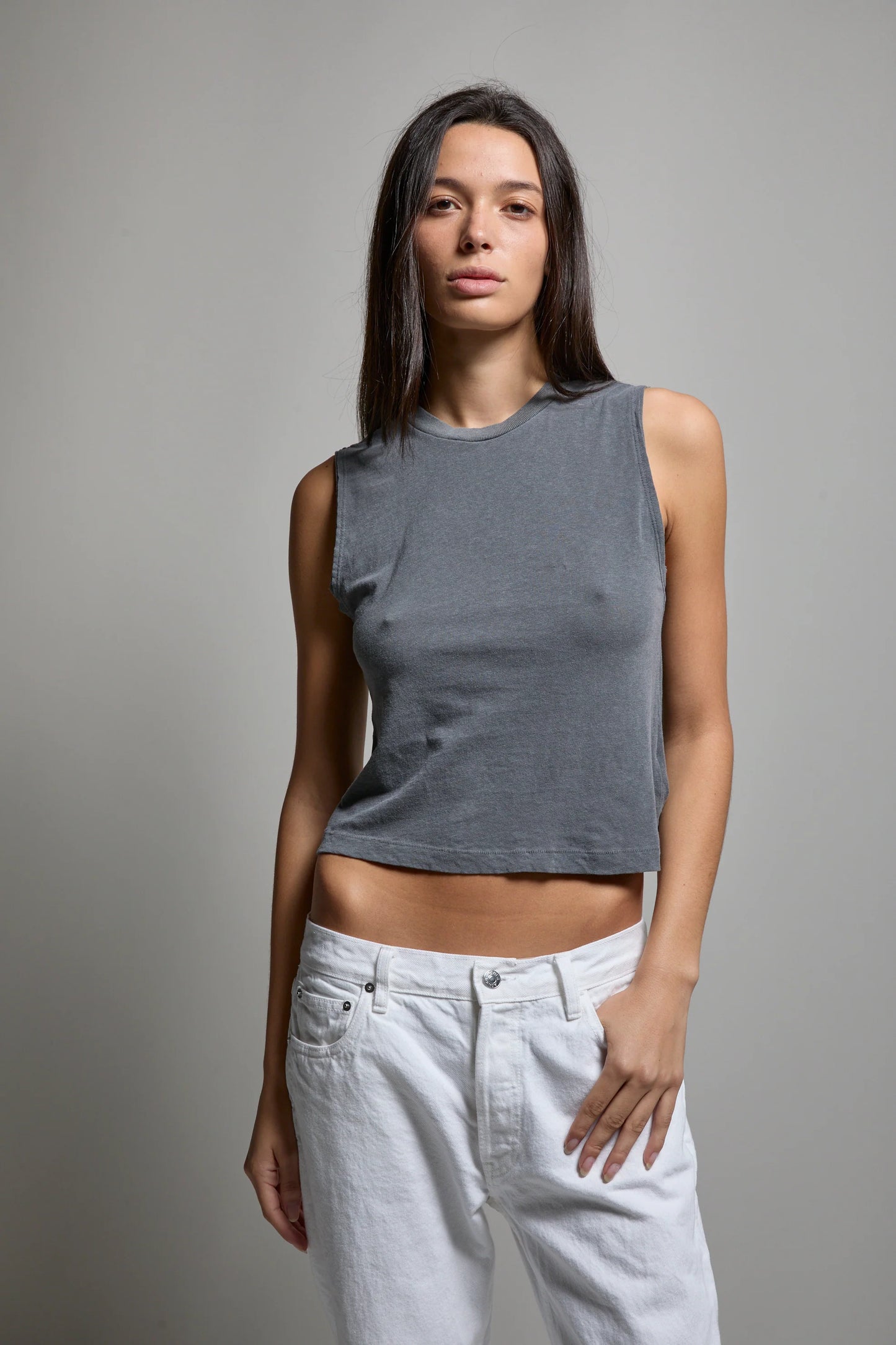 Maya Muscle Tank Vintage Black