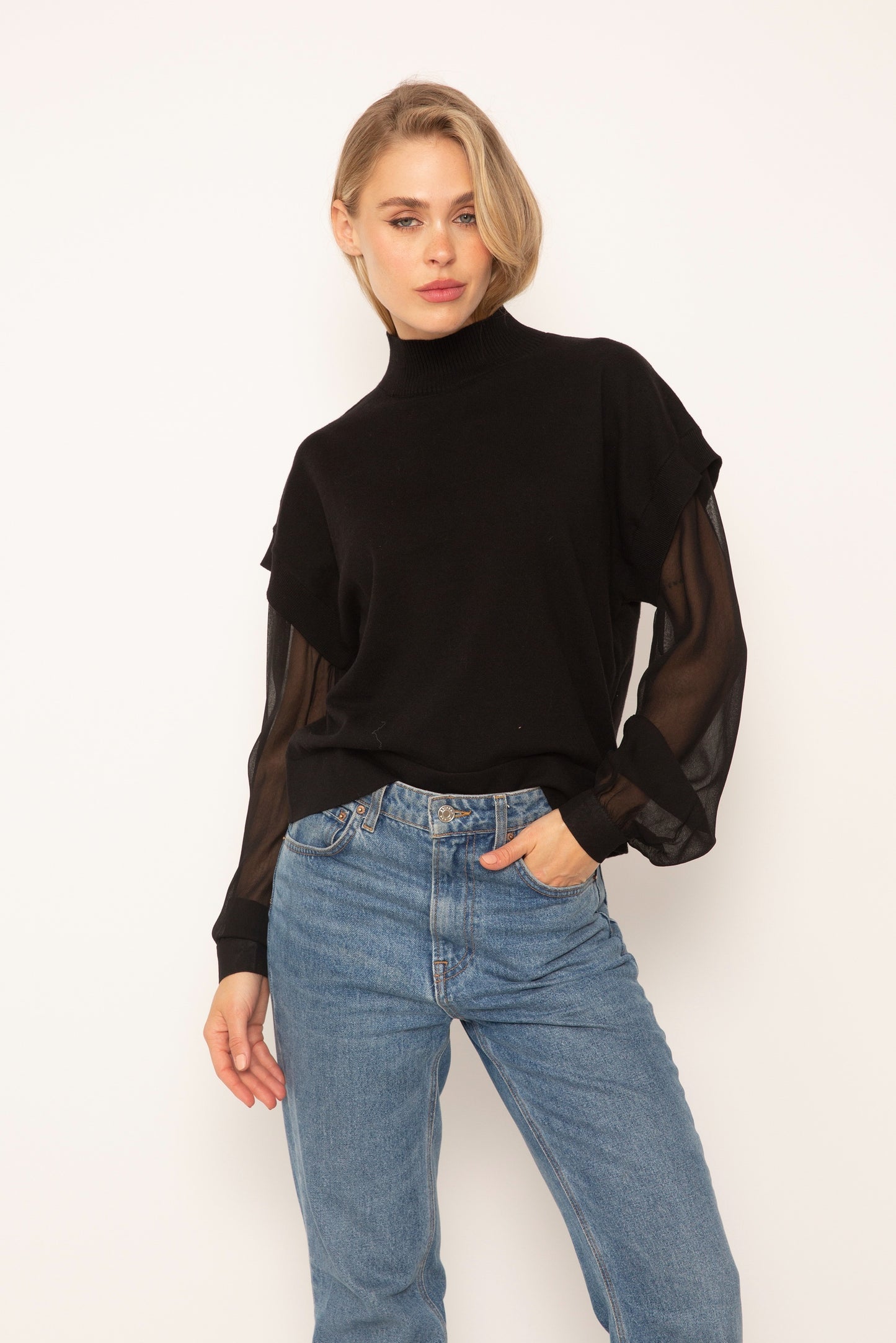 Cece Balloon Sleeve Sweater