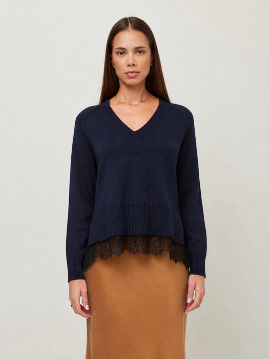 Camila Lace Layered Sweater