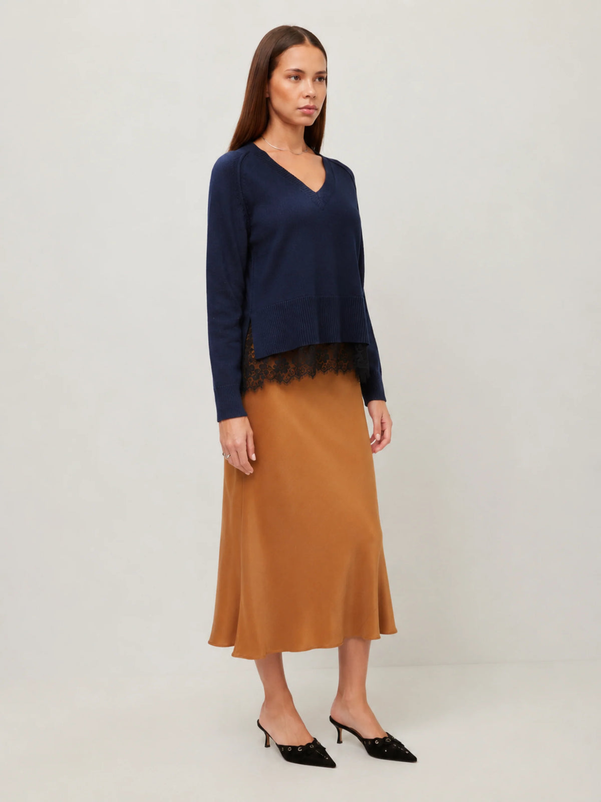 Camila Lace Layered Sweater