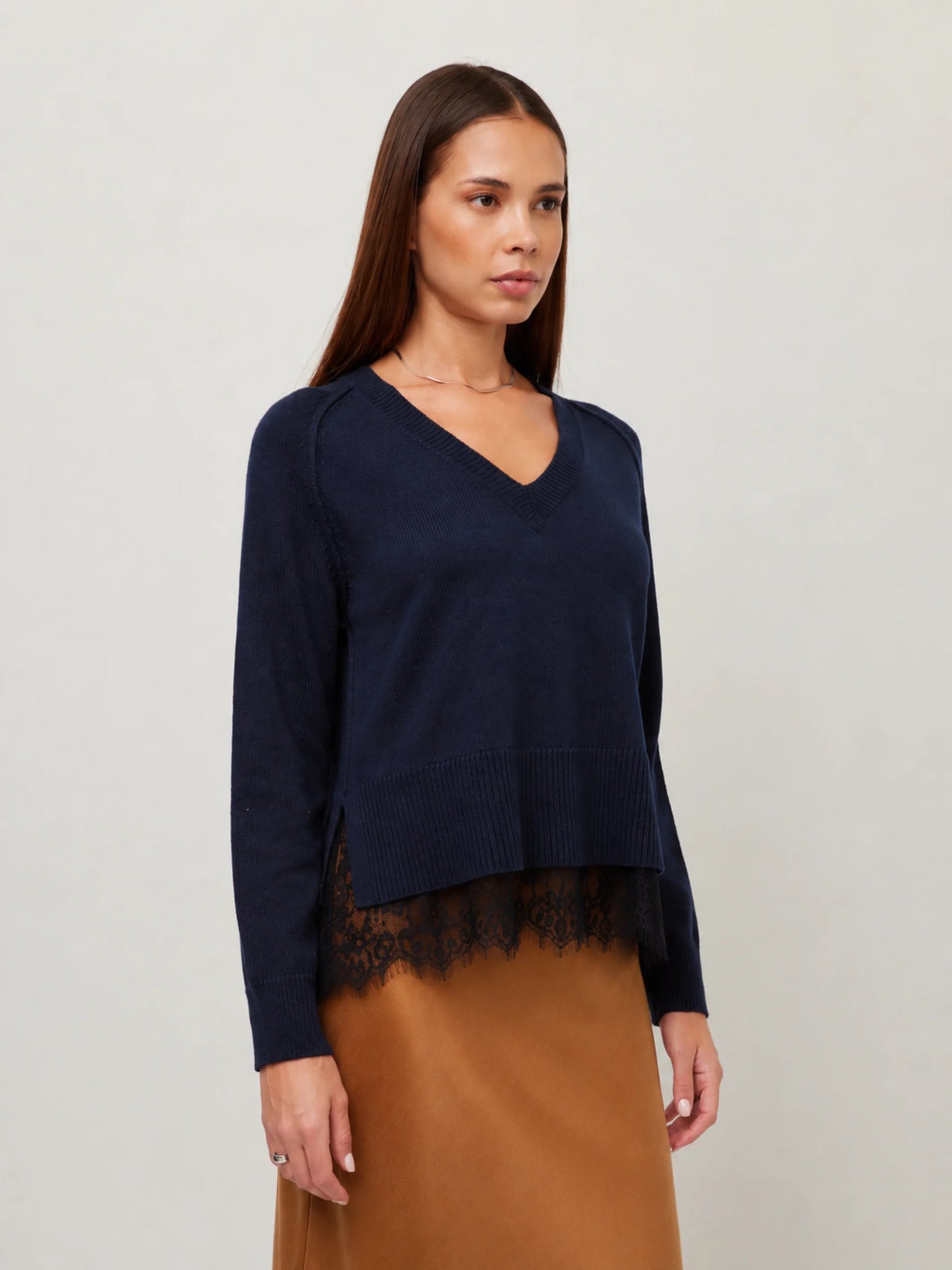 Camila Lace Layered Sweater
