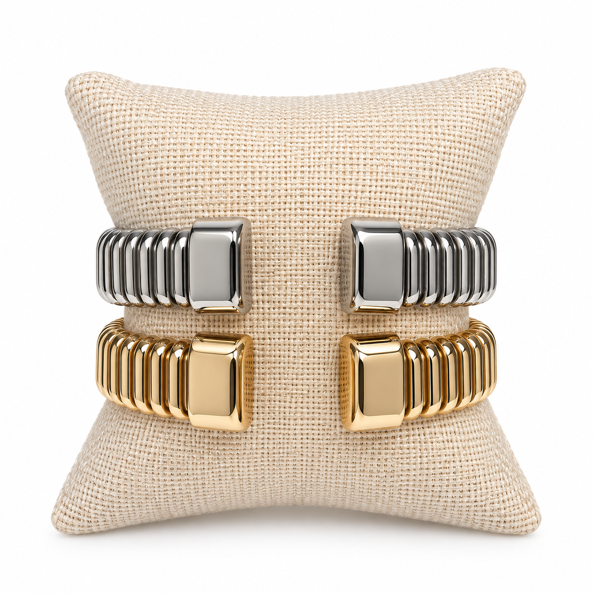 Ribbed Metal Cuff