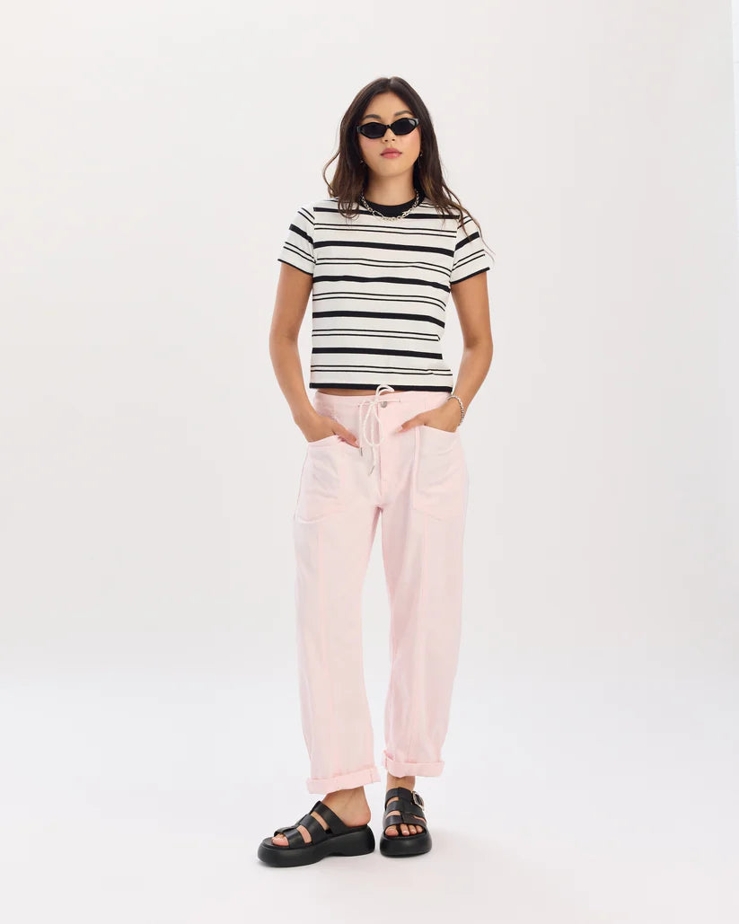 Villa Drawstring Pant Petal