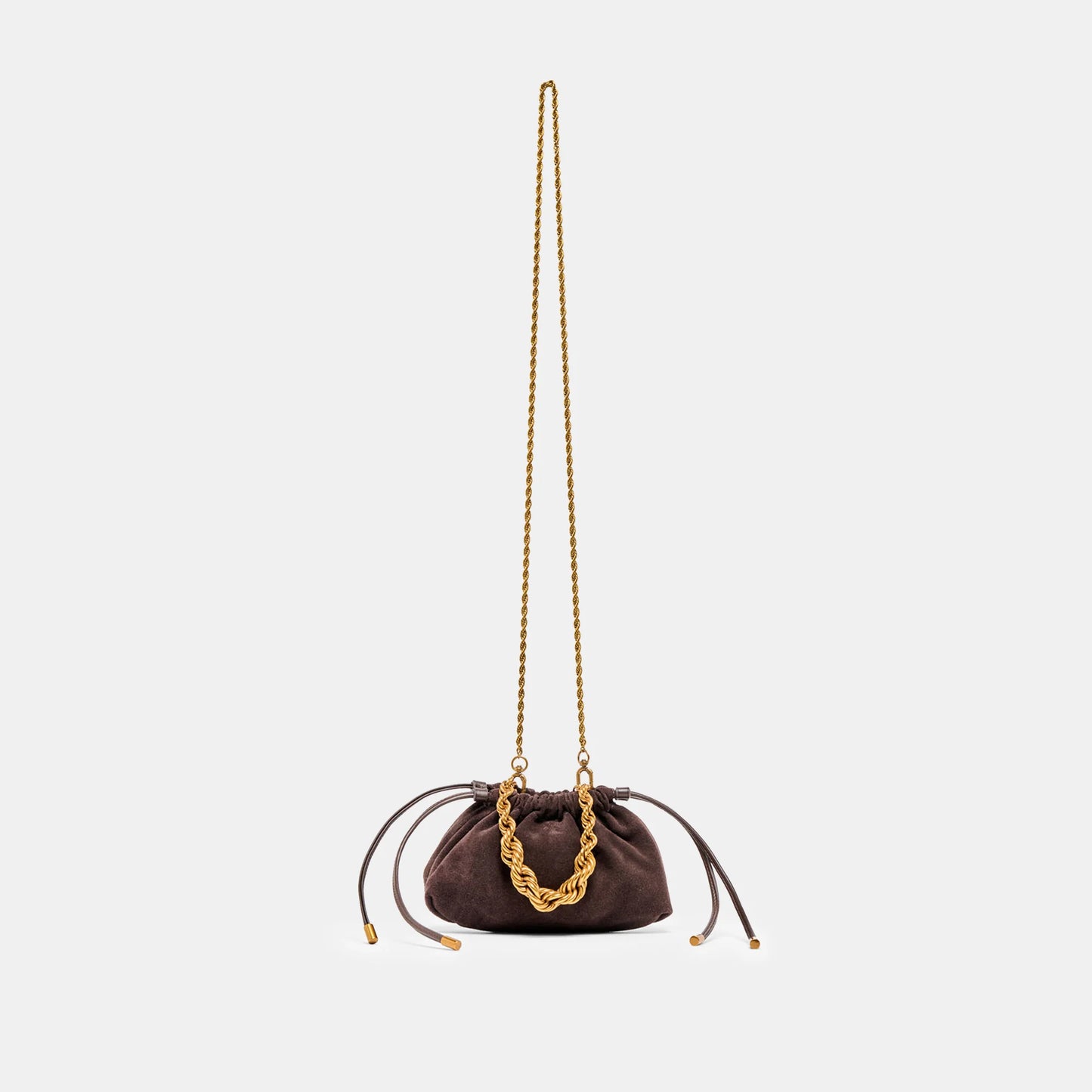 Cleo Espresso Suede Crossbody